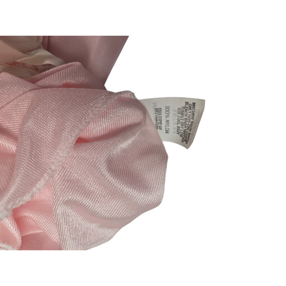 Vintage Peignoir Set Size Medium Pink Nylon Robe Nightgown Ashley Ames - Picture 8 of 10